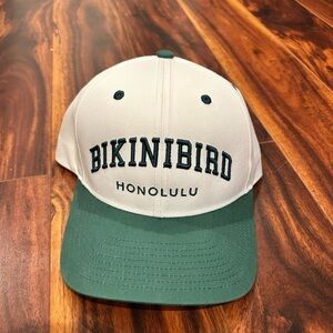 Green and Cream Honolulu Cap velcro back
